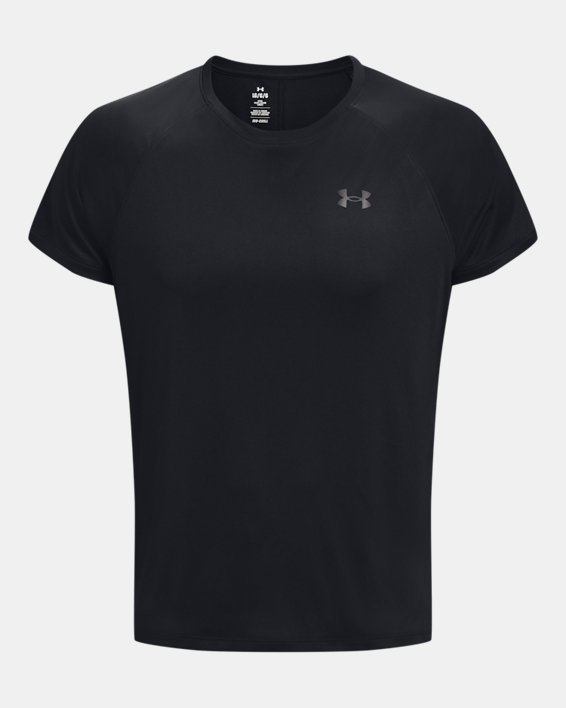 Men's UA Iso-Chill Up The Pace Short Sleeve, Black, pdpMainDesktop image number 4